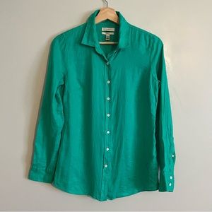 J. Crew Perfect Fit Long Sleeved Button Up Blouse Women's size 6
